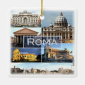 LZO010-Mosaik von ROM, Latium, Italien, Keramikornament (Rückseite)