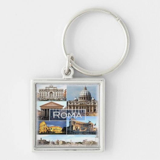 LZO010-Mosaik von ROM, Latium, Italien, Schlüsselanhänger (Vorne)