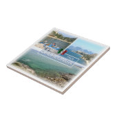 LZO017 SPERLONGA, Mosaik, Latium, Fliese (Seite)