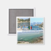 LZO017 SPERLONGA, Mosaik, Latium, Italien, Kühlsch Magnet (Vorderseite/Rückseite)