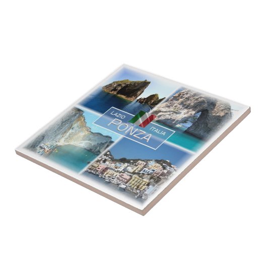 LZO018 PONZA, Mosaik, Latium, Italien, Fliese (Seite)