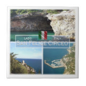 LZO025 SAN FELICE CIRCEO, Latium, Fliese (Vorderseite)