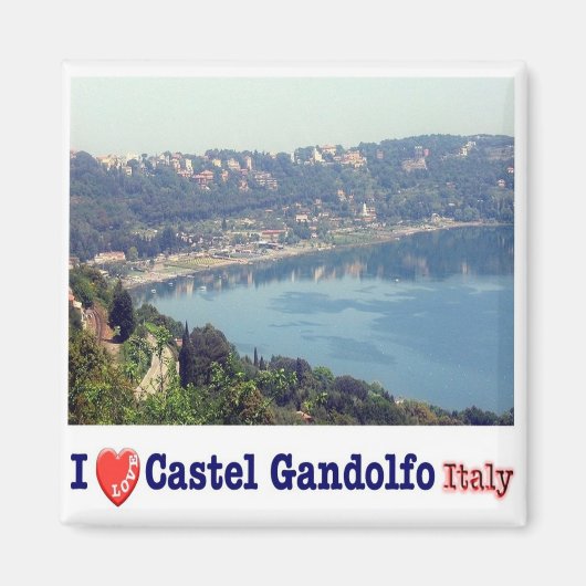 LZO038 CASTEL GANDOLFO I Liebe, Latium, Kühlschran Magnet (Vorne)