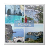 LZO042 PONZA, Latium, Fliese (Vorderseite)