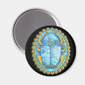 Lzuli scarab magnet (Vorderseite/Rückseite)