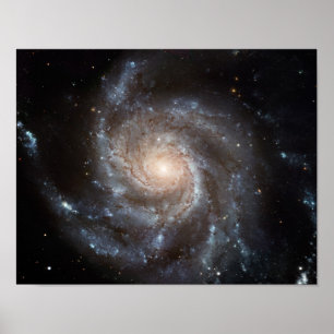 M101 Pinwheel Spiralgalaxie NASA Poster