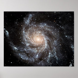 M101 Pinwheel Spiralgalaxie NASA Poster