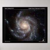 M101 Spiral Galaxy Poster (Vorne)