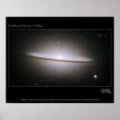 M104 Sombrero Galaxy Poster (Vorne)