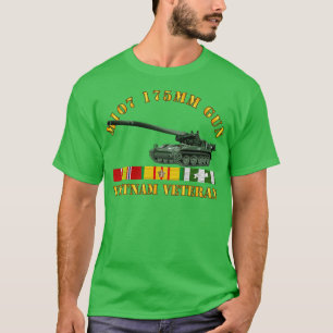 M107 175mm Kanone Vietnam Veteran mit VN SVC T-Shirt