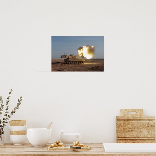 M109A6 Howitzer Poster (Küche)