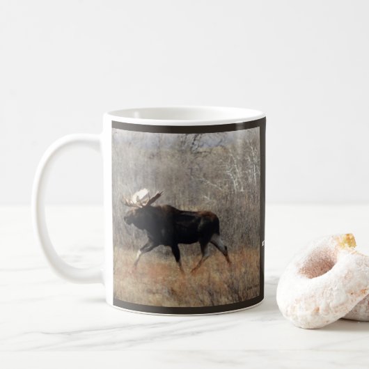 M10 Bull-Elch in der Brush Kaffeetasse (Mit Donut)