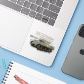 M10 Wolverine American WW2 Tank Destroyer Aufkleber (Laptop mit iPhone)