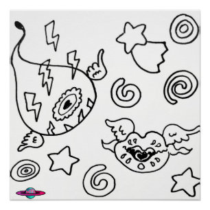 M13 Gewürzte Liebe Flügeldrachenaugen und Lippen-P Poster