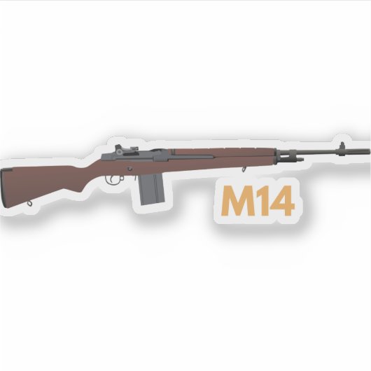 M14 Rifle Aufkleber (Vorderseite)