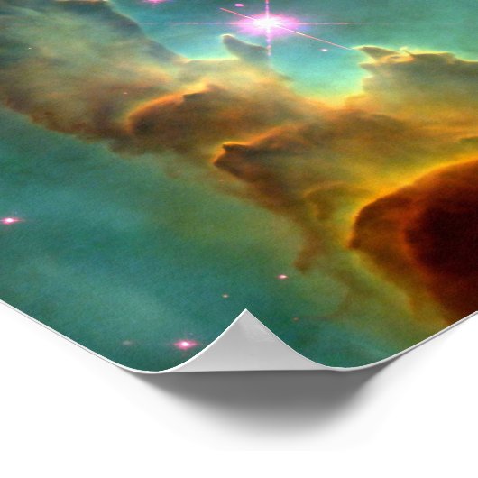 M16 Adlernebel oder Säulen der Schöpfung Poster (Ecke)