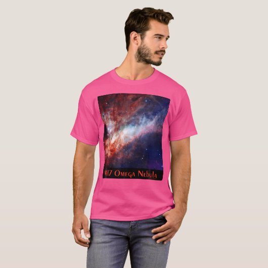 M17 Omega Nebula Messier Objekt 17 Raumastronomie T-Shirt (Vorne ganz)