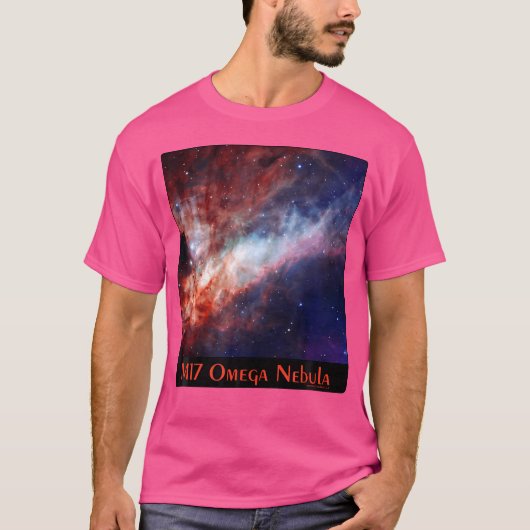 M17 Omega Nebula Messier Objekt 17 Raumastronomie T-Shirt (Vorderseite)