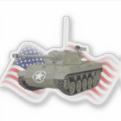 M18 Hellcat American WW2 Tank Destroyer Aufkleber (Vorderseite)