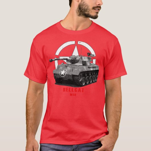 M18 Hellcat Militärpanzer WW2 T-Shirt (Vorderseite)