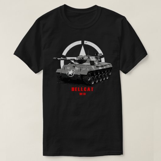 M18 Hellcat Militärtank WW2 T-Shirt (Design vorne)