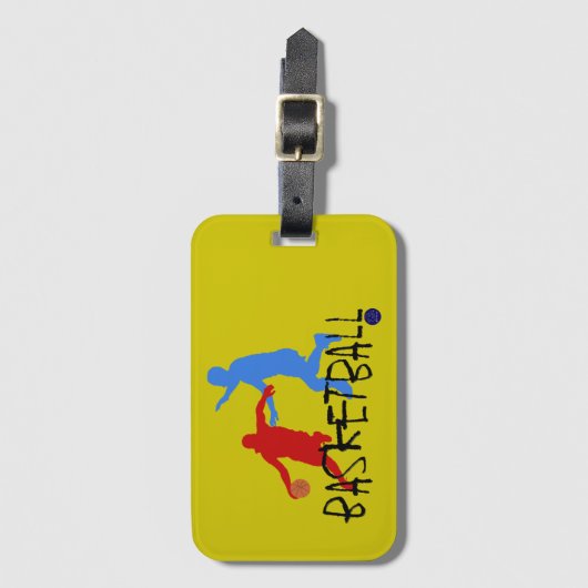M190166 Basketball| Gepäckanhänger (Vorderseite Vertikal)