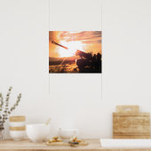 M198 155 mm Anhänger Howitzer Poster (Küche)