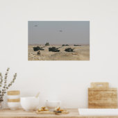 M1-A1 Abrams Tanks Poster (Küche)