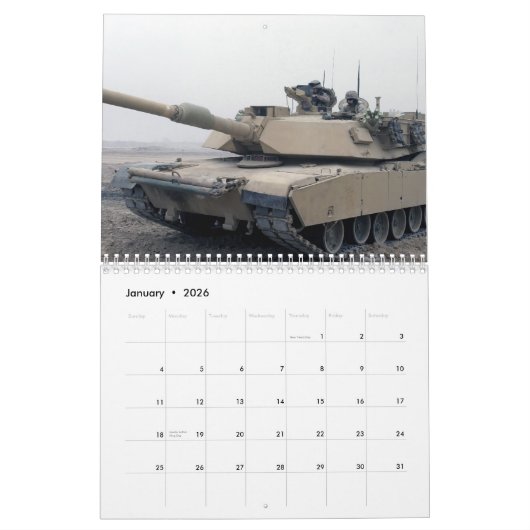 M1 Abrams-Kalender Kalender (Jan 2026)