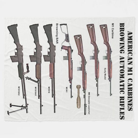 M1 CARBINES & BAR FLEECEDECKE (Vorderseite (Horizontal))