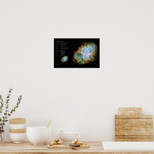 M1 - Der Krabbennebel Poster (Küche)