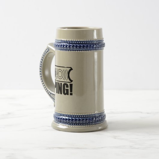 M1 Garand En Bloc Ping stein Bierglas (Vorderseite Links)