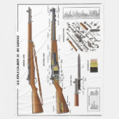 M1 GARAND FLEECEDECKE (Vorderseite)
