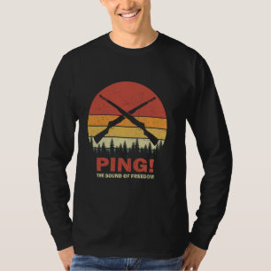 M1 Garand Gewehr WWII Waffe Ping Der Klang Der Fre T-Shirt
