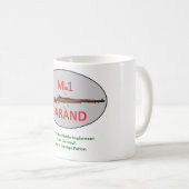 M1 Garand Kaffee-Tasse Kaffeetasse (VorderseiteRechts)