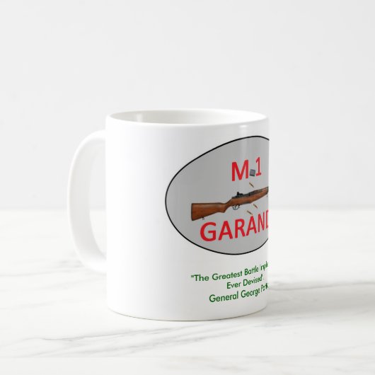 M1 Garand Kaffee-Tasse Kaffeetasse (Vorderseite Links)