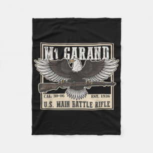 M1 Garand U.s. Main Battle Rifle Gun Wwii Fleecedecke