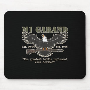 M1 Garand U.s. Main Battle Rifle Gun Wwii Mousepad