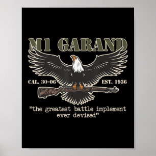 M1 Garand U.s. Main Battle Rifle Gun Wwii Poster
