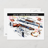 M1 Kohlenstoff gestrichen Postkarte (Vorne/Hinten)