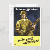 M1 spricht für mich postkarte (Vorne/Hinten)