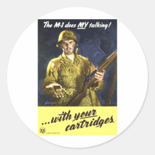 M1 spricht für mich runder aufkleber