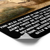 M1A1 Abrams Battle Tank Print Poster (Ecke)