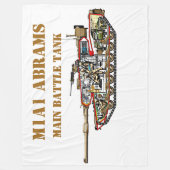 M1A1 ABRAMS BATTTANK FLEECEDECKE (Vorderseite)