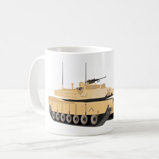 M1A1 Abrams Behälter-Tasse Kaffeetasse (Vorderseite Links)