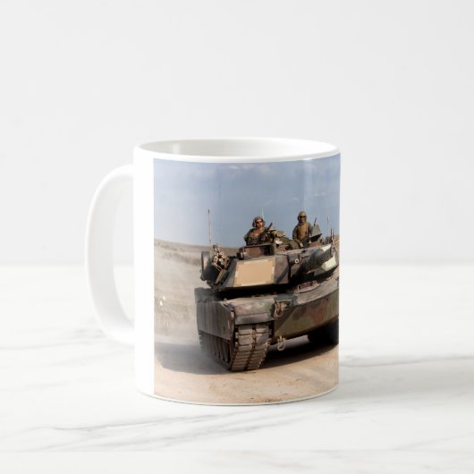 M1A1 Abrams Hauptkampftank Kaffeetasse (Vorderseite Links)