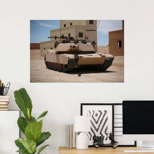 M1A1 Abrams Hauptkampftank Poster (Heimbüro)