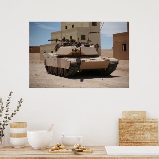 M1A1 Abrams Hauptkampftank Poster (Küche)