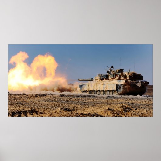 M1A1 Abrams Hauptkampftank Poster (Vorne)
