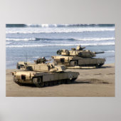 M1A1 Abrams Hauptstreitkräfte Poster (Vorne)